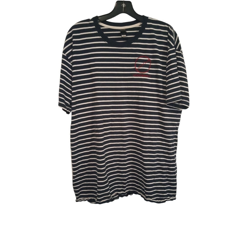 AS Color navy blue and white men's‎ tee